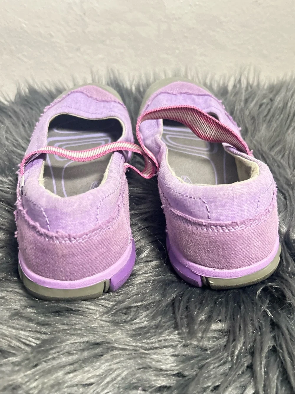 KEEN Rivington MJ CNX K Purple Heart Bougainvillea Purple Mary Jane Slip-On Sz 4